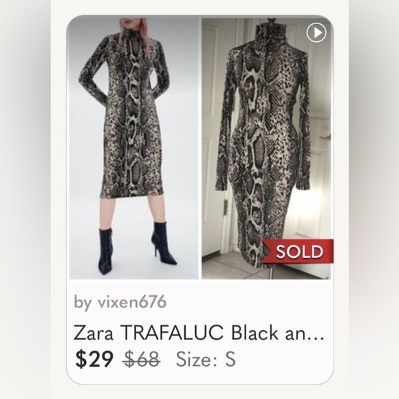 Zara Tan Sweater Dress - Picture 10 of 10